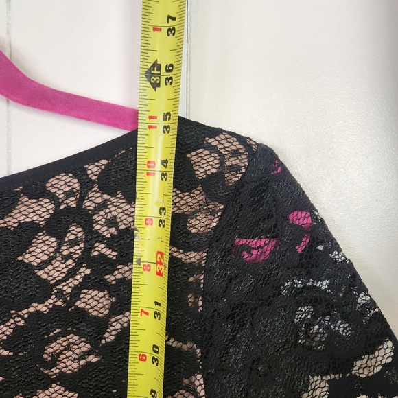 Joseph Ribkoff Dress Style 143447 Black Stretch Sequin Lace Dressy Size 8 - Picture 8 of 13